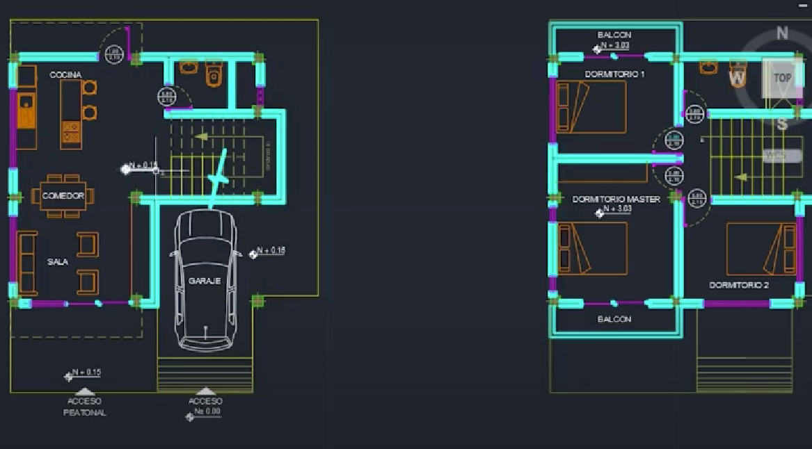 Plano constructivo AutoCAD 4