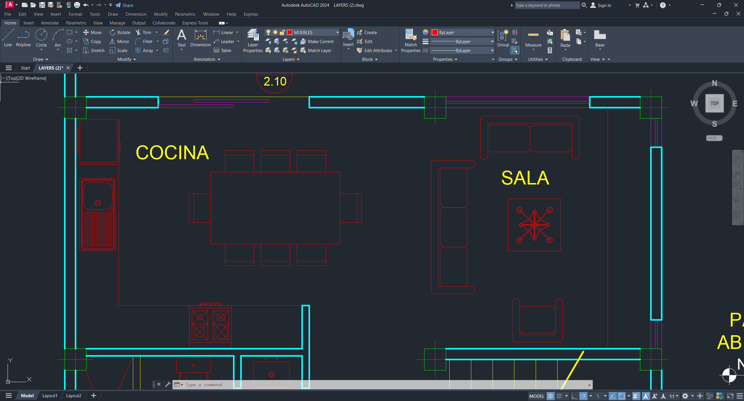 Plano constructivo AutoCAD 3